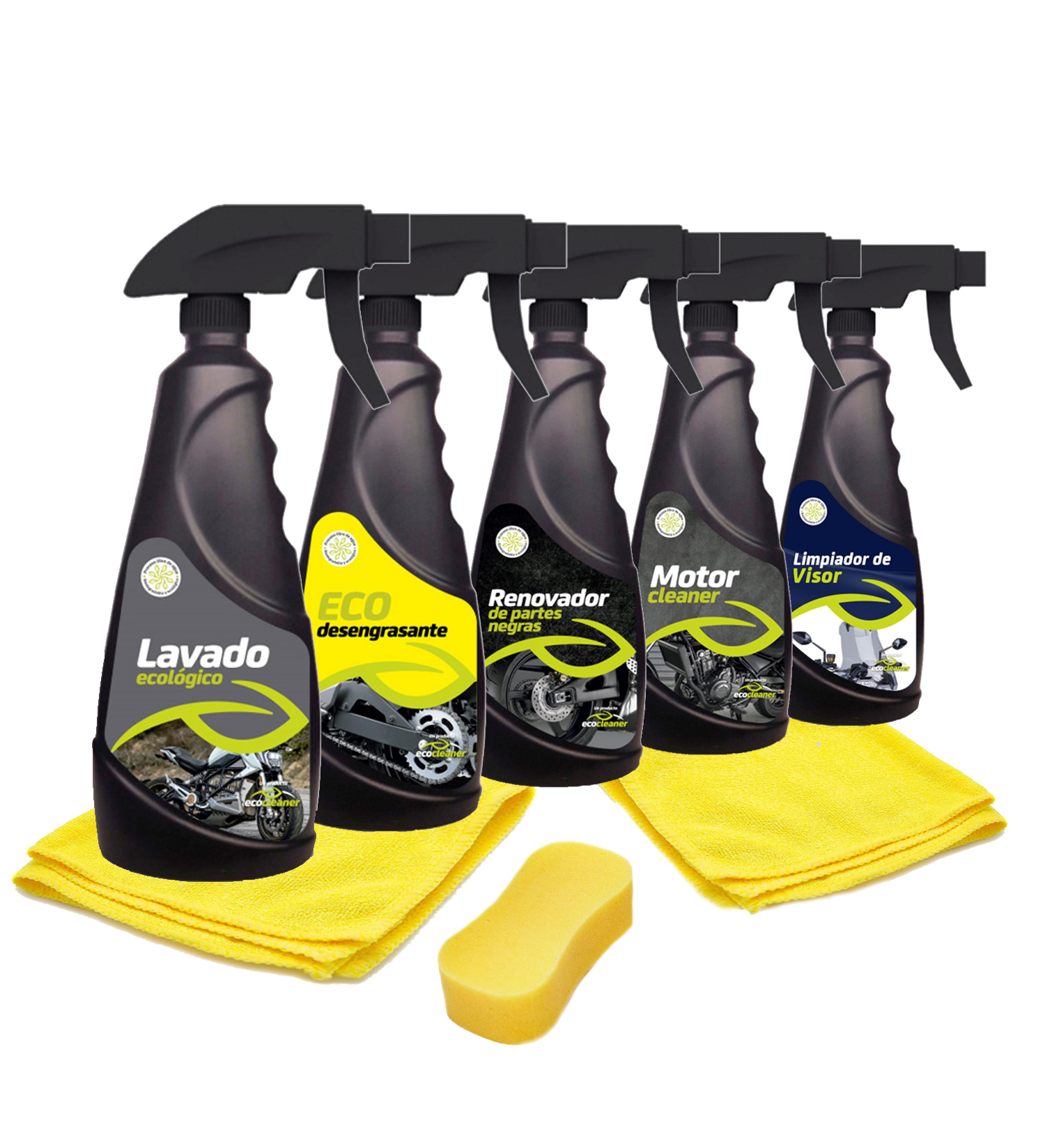 Limpieza Cuidado Moto Completo Kit 7 Productos